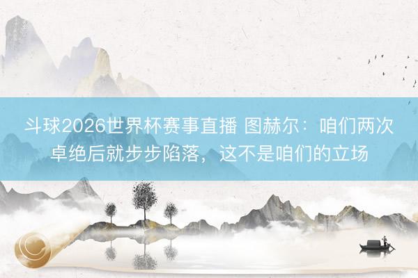 斗球2026世界杯赛事直播 图赫尔:咱们两次卓绝后就步步陷落,这不是咱们的立场